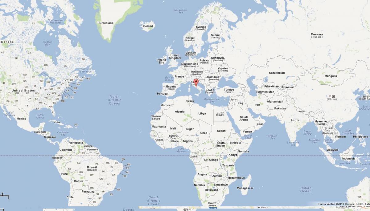 Ватикан мапата на светот