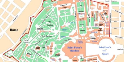 Ватикан политичката карта